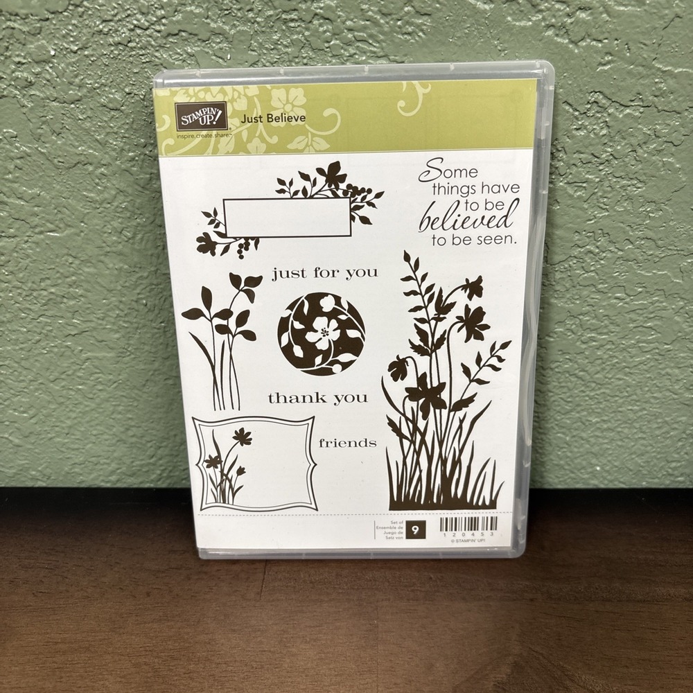 Stampin' Up! Just Believe Stamp Set #120453 Cling Rubber